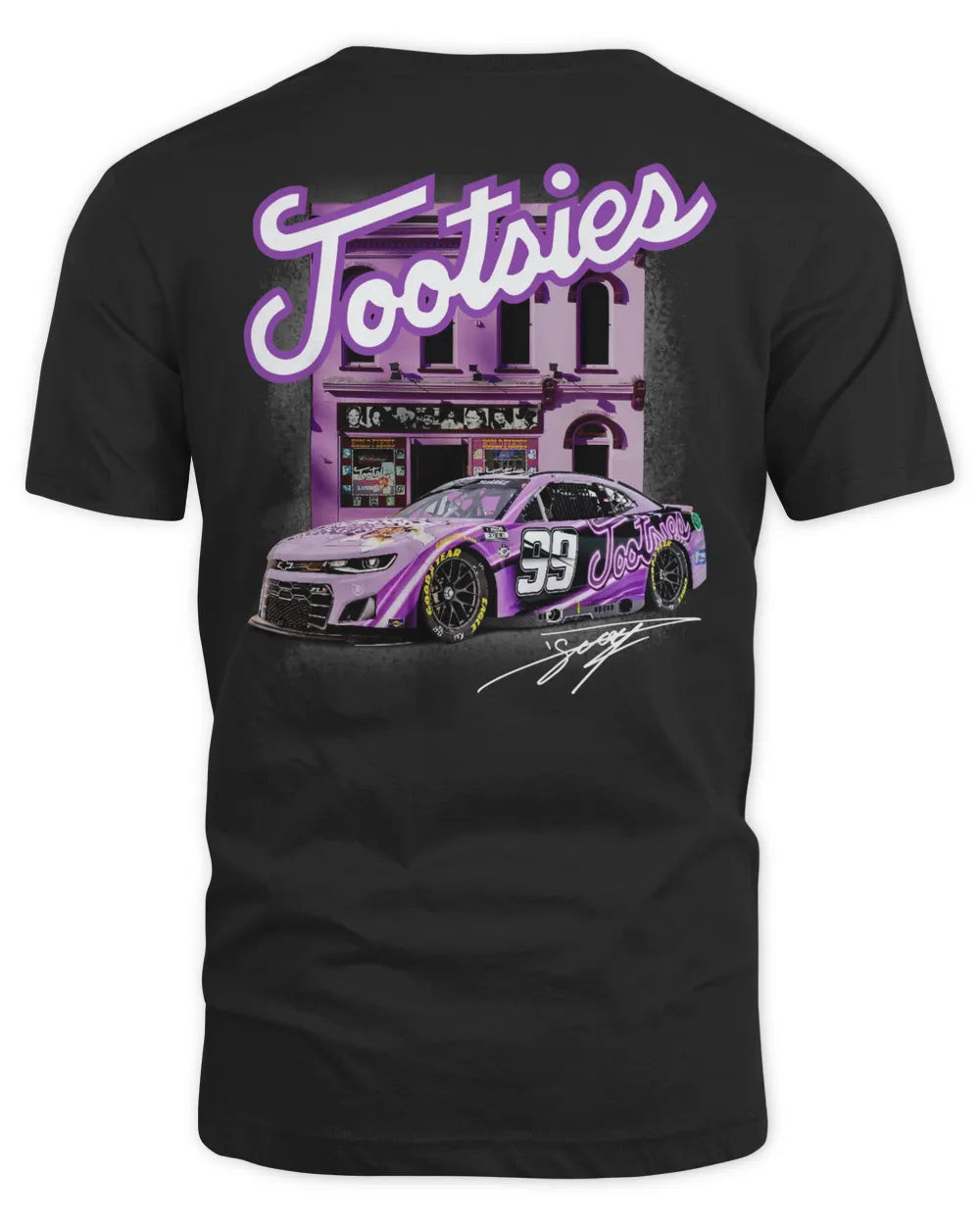 New Official Tootsies Racing Black Tee Shirt