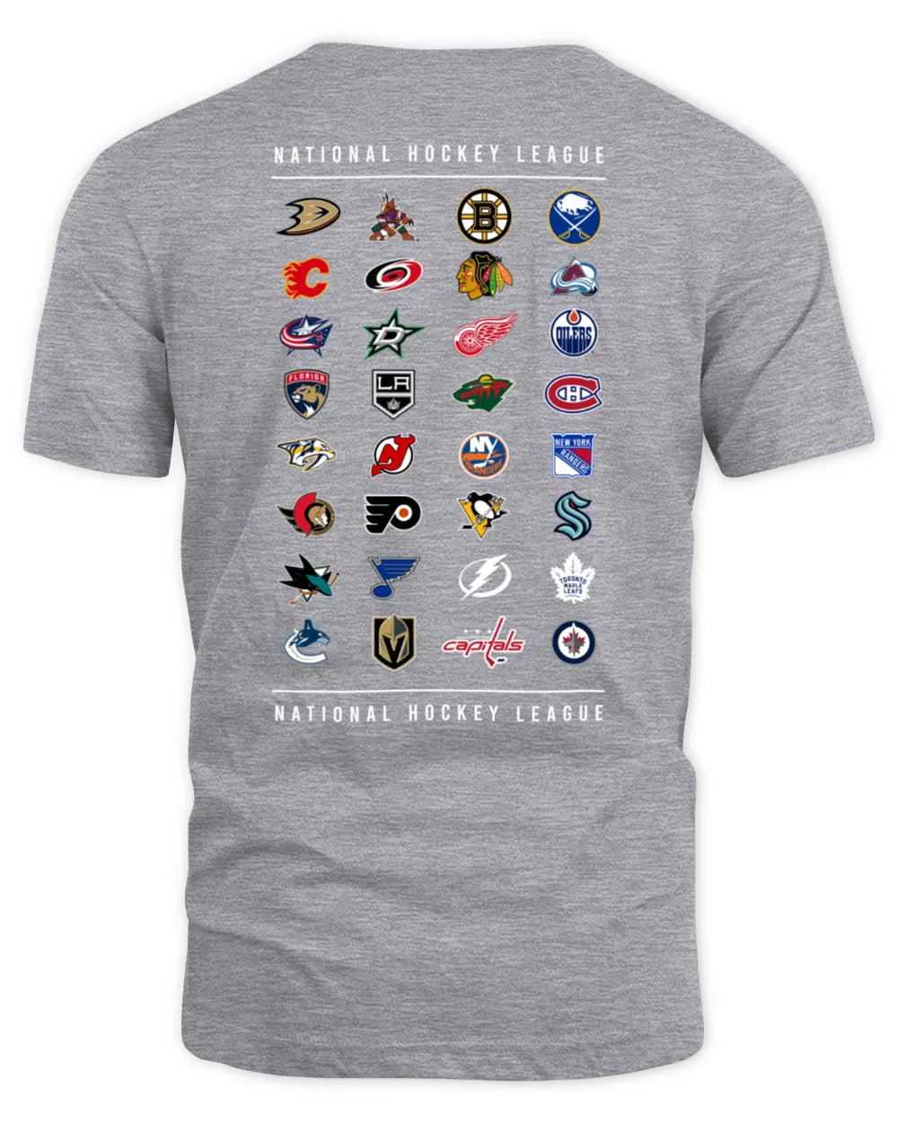 Nhl Fanatics All Team Graphic T-shirt Grey