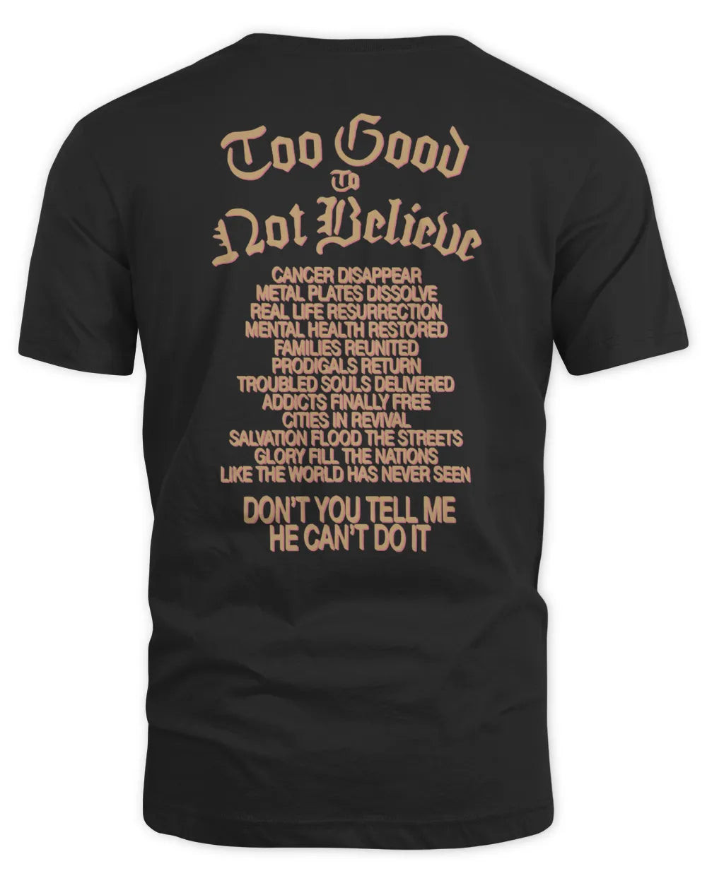 Brandon Lake Merch Too Good To Not Believe Shirt