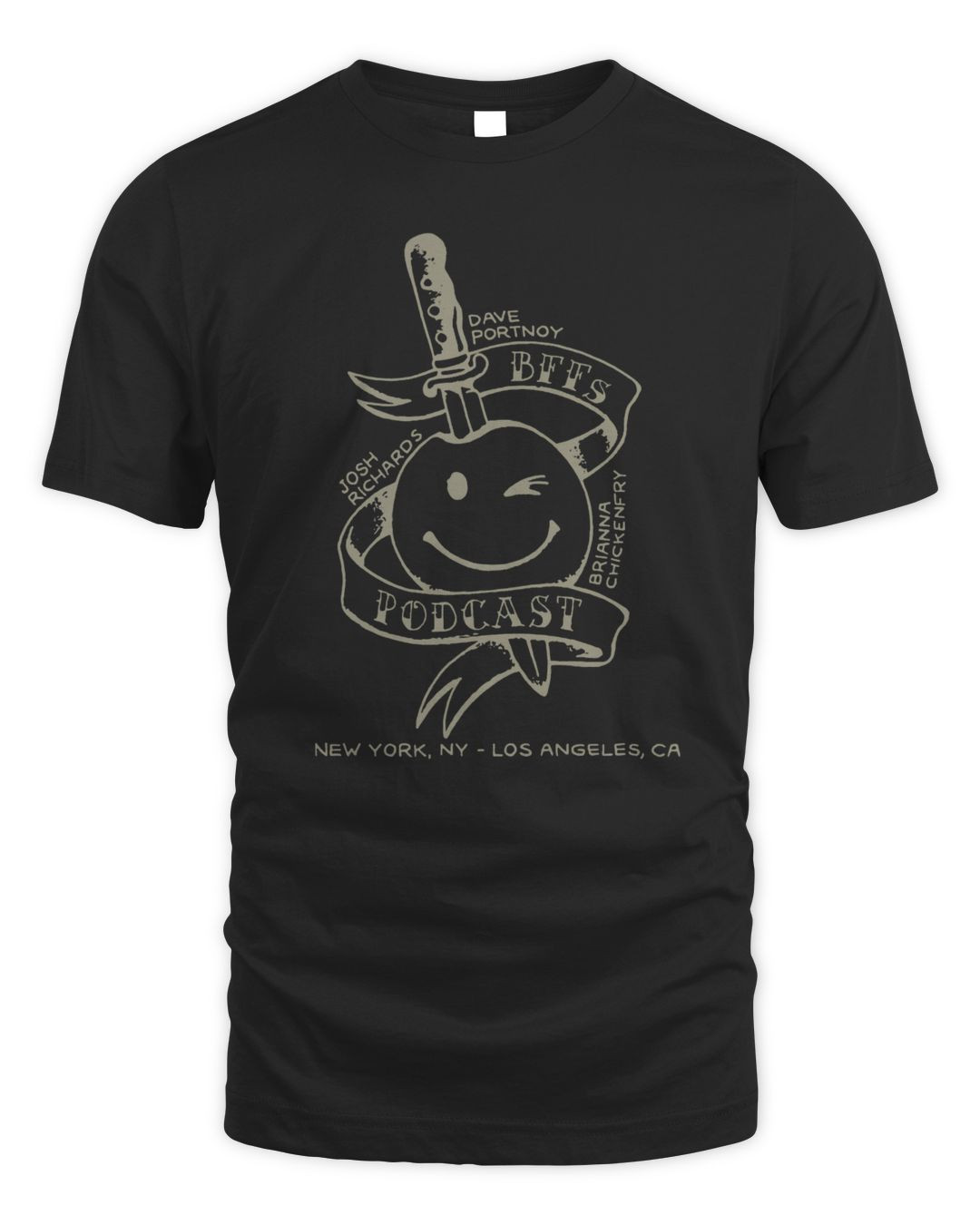 New Bffs Podcast Merch Heart T-shirt