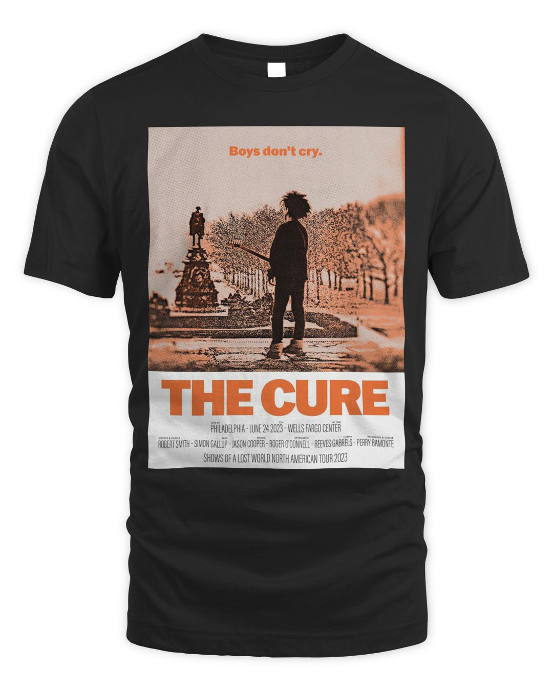 The Cure Merchandise Philadelphia Event T-shirt