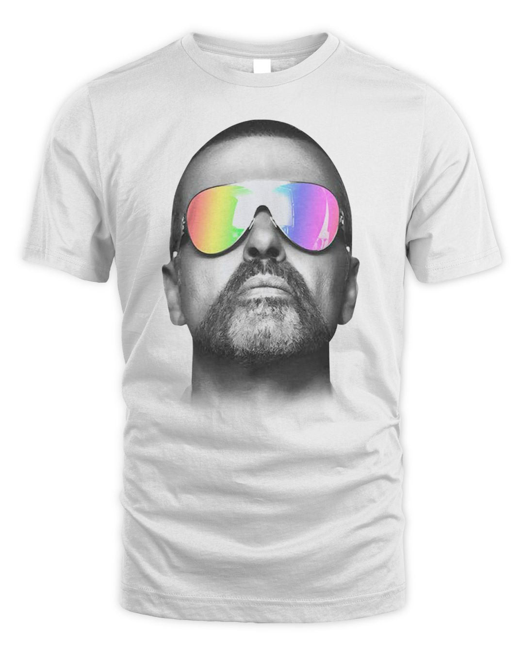 George Michael Merchandise Rainbow Shades Shirt