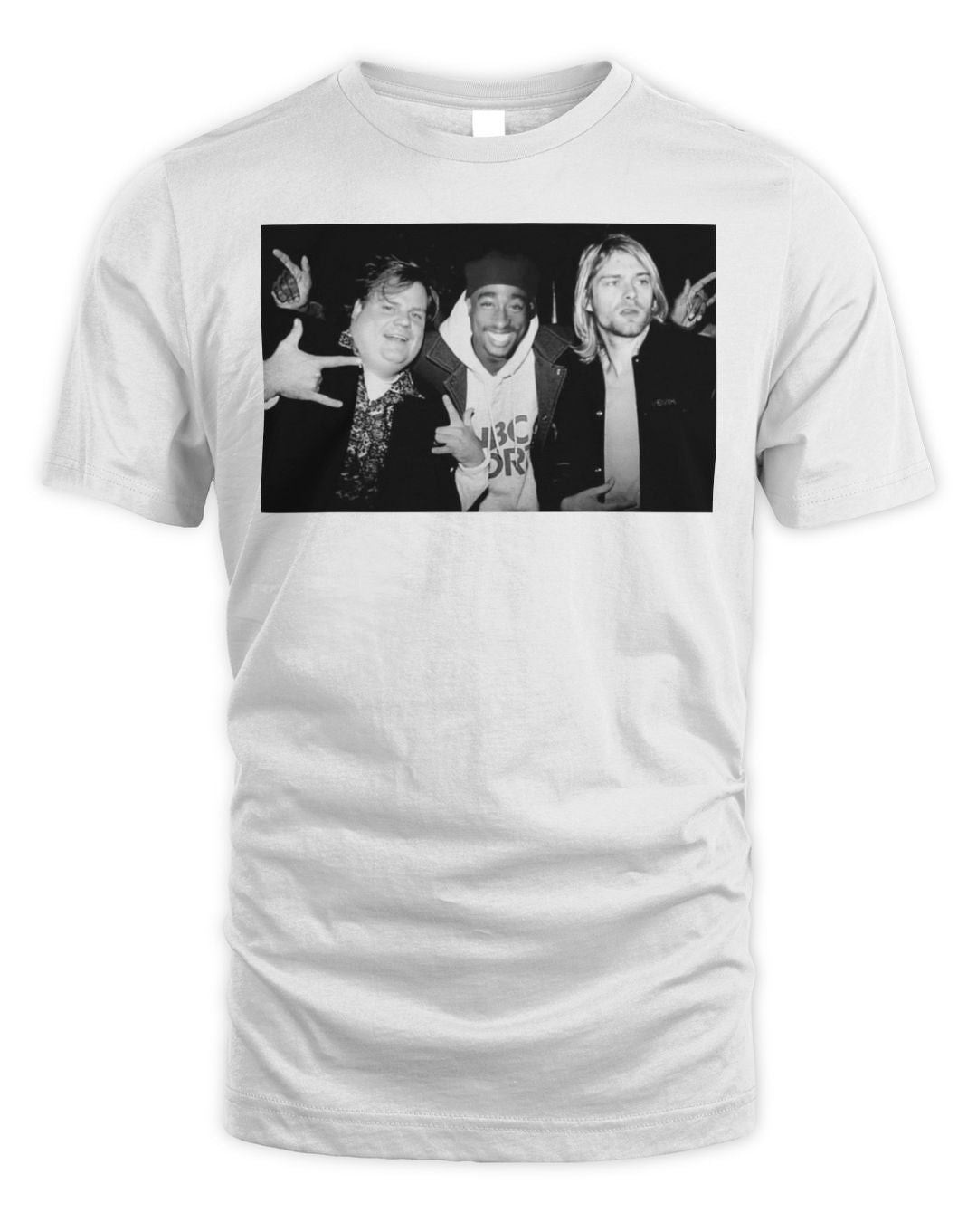 New Tupac Chris Farley Kurt Cobain Nirvana 2pac Shirt