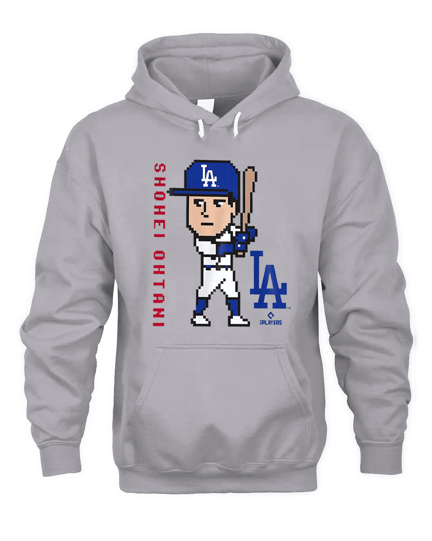 New Los Angeles Dodgers Baseball Shohei Ohtani Pixel Hoodie
