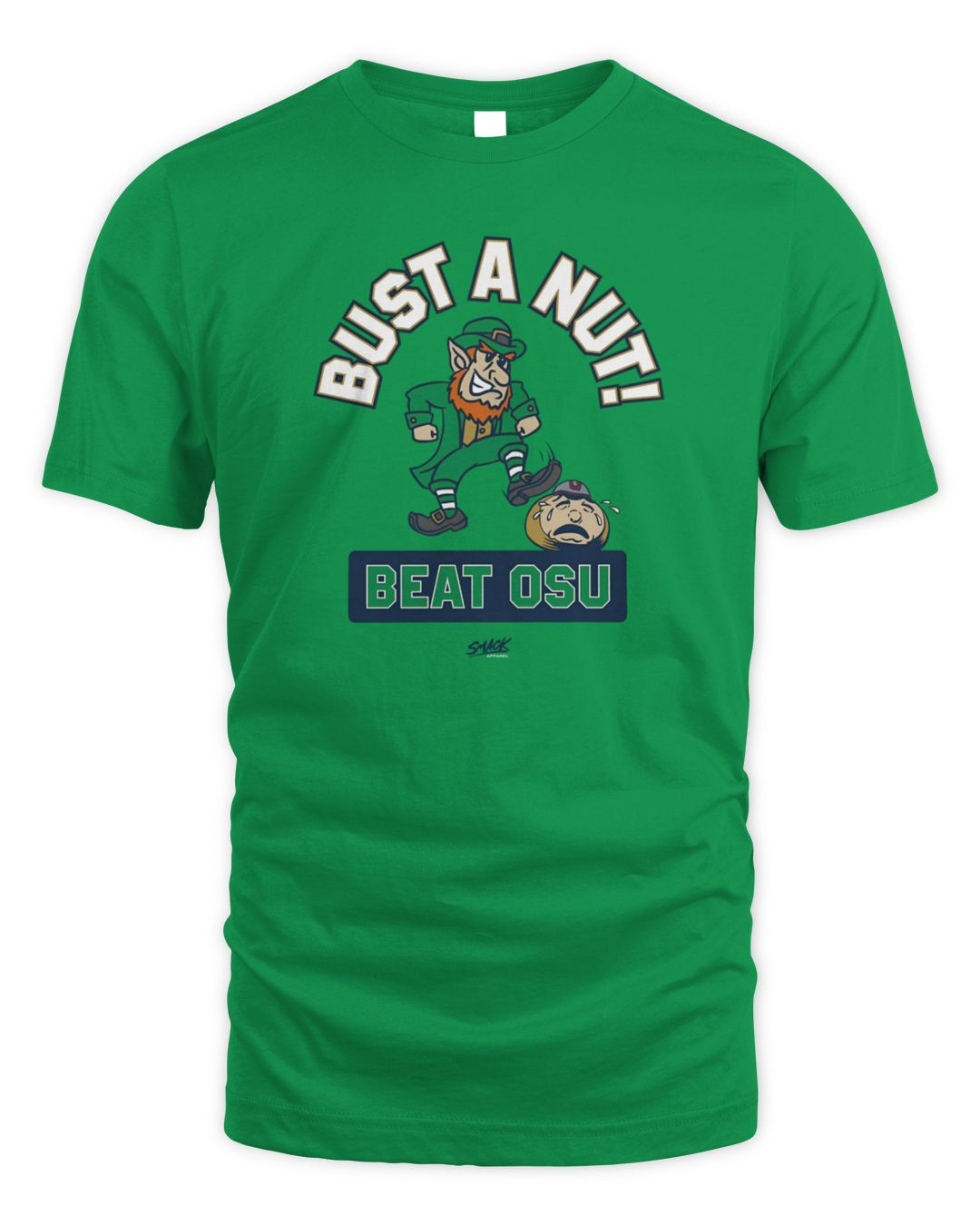 Notre Dame Fighting Irish Vs Ohio State Buckeyes Bust A Nut Beat Osu Mascot T-shirt