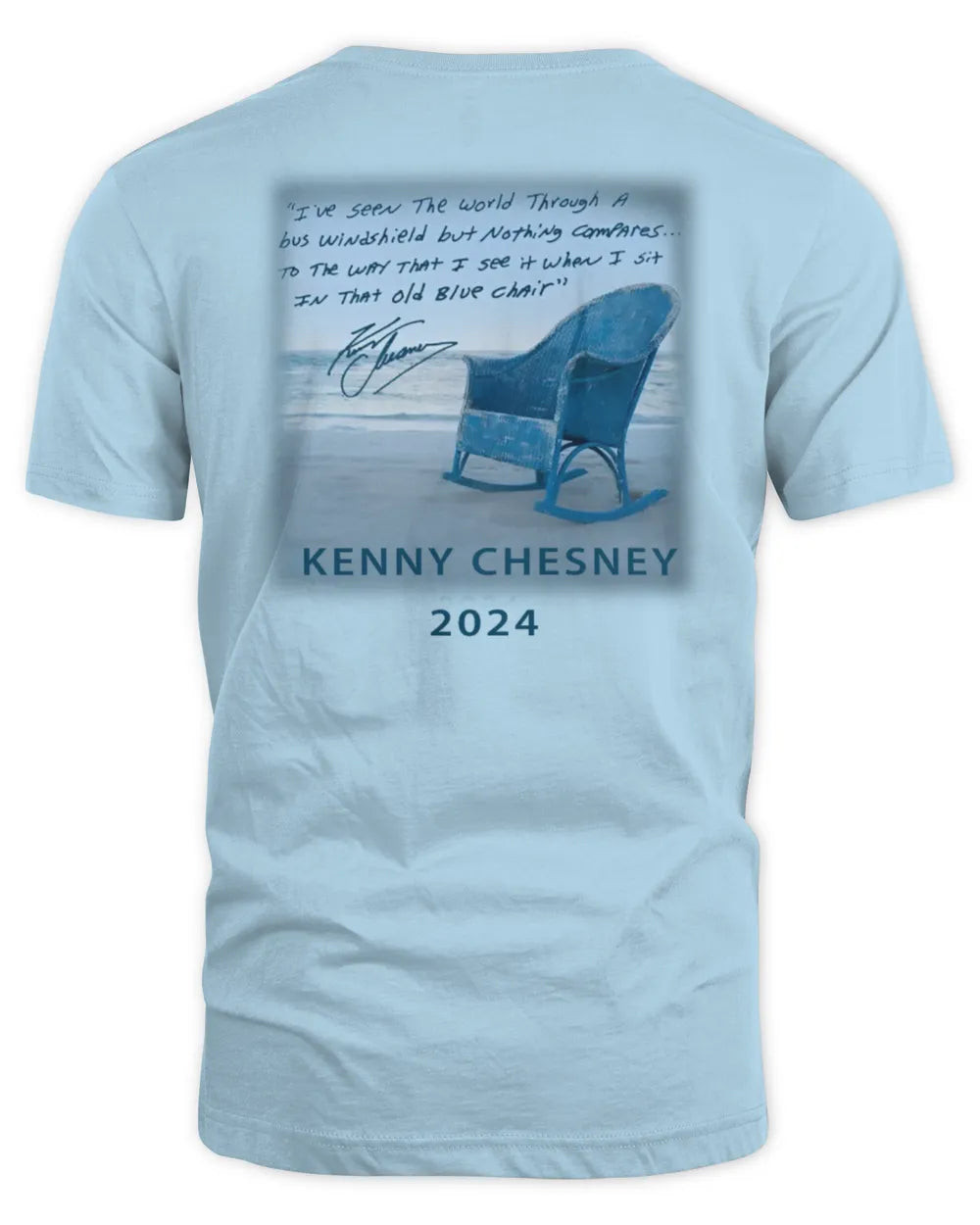 New Kenny Chesney Merch Old Blue Chair 2024 T-shirt