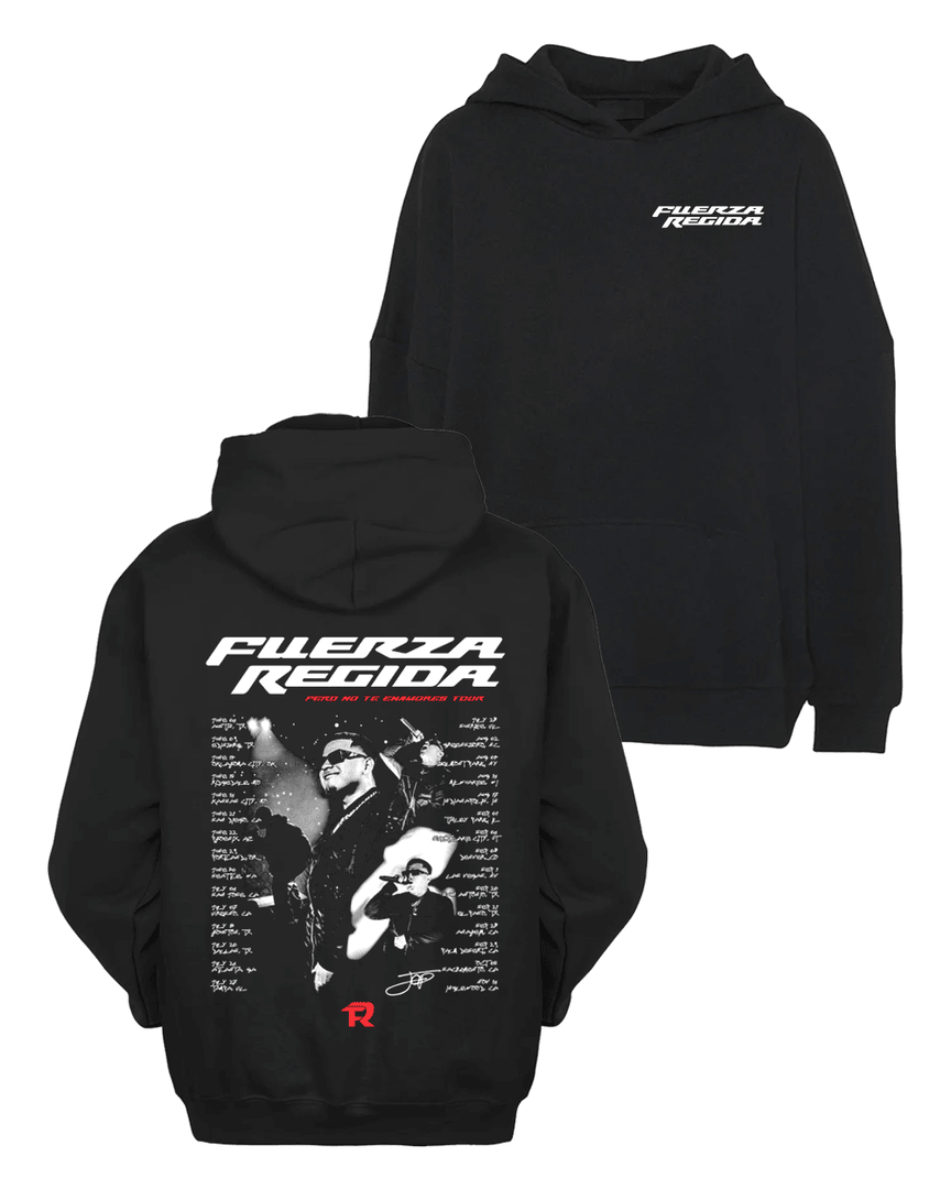 Fuerza Regida Shop Fuerza Regida Pero No Te Enamores Tour Hoodie