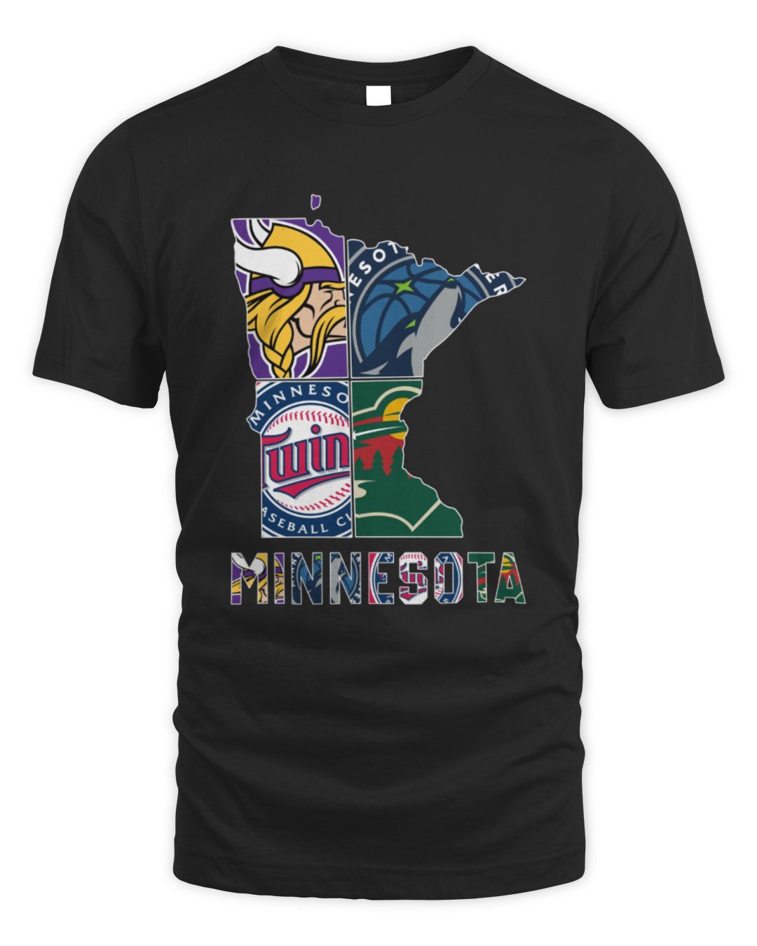 New Official Maps Minnesota Sports Teams Logo Shirt