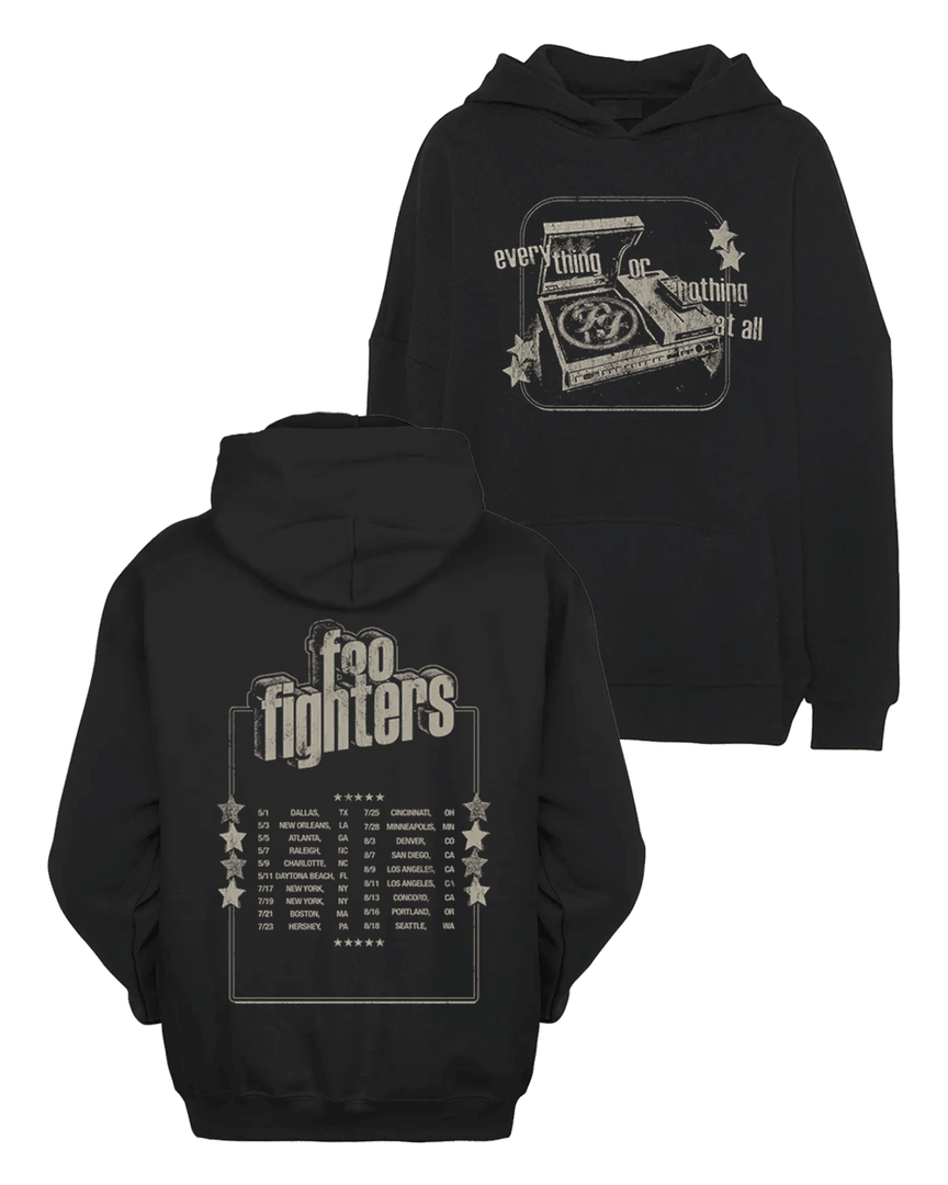 New Foo Fighters Record Player Everything Or Nothing At All Album Hoodie