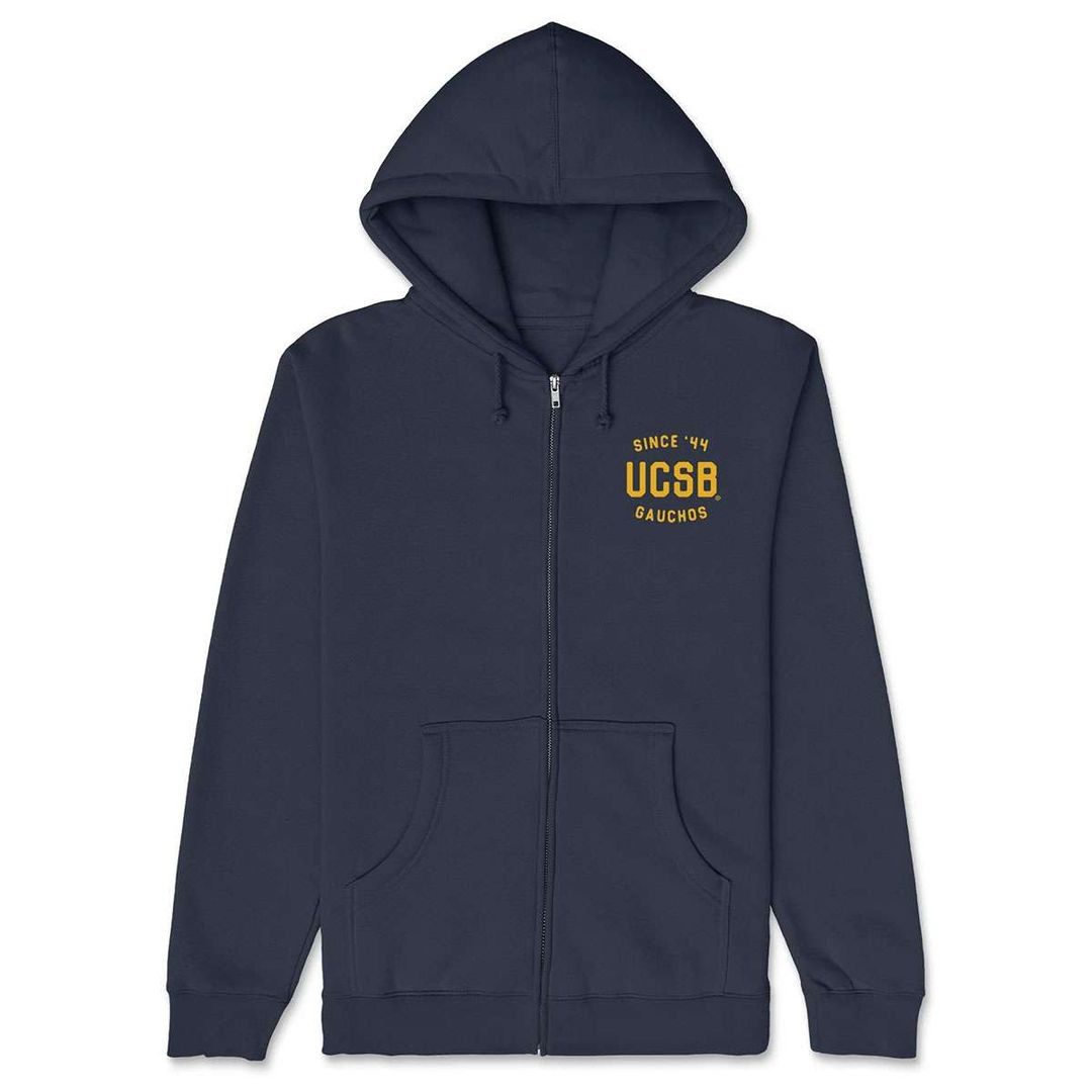 New Ucsb Merch Ucsb Blockletter Full Zip Hoodie