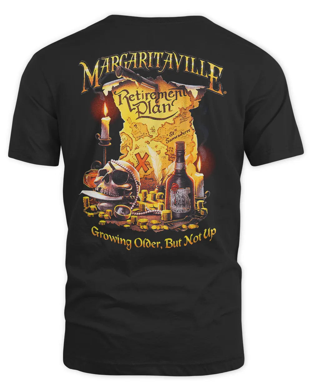 New Margaritaville Merchandise Growing Older But Not Up – Retirement Plan Shirt