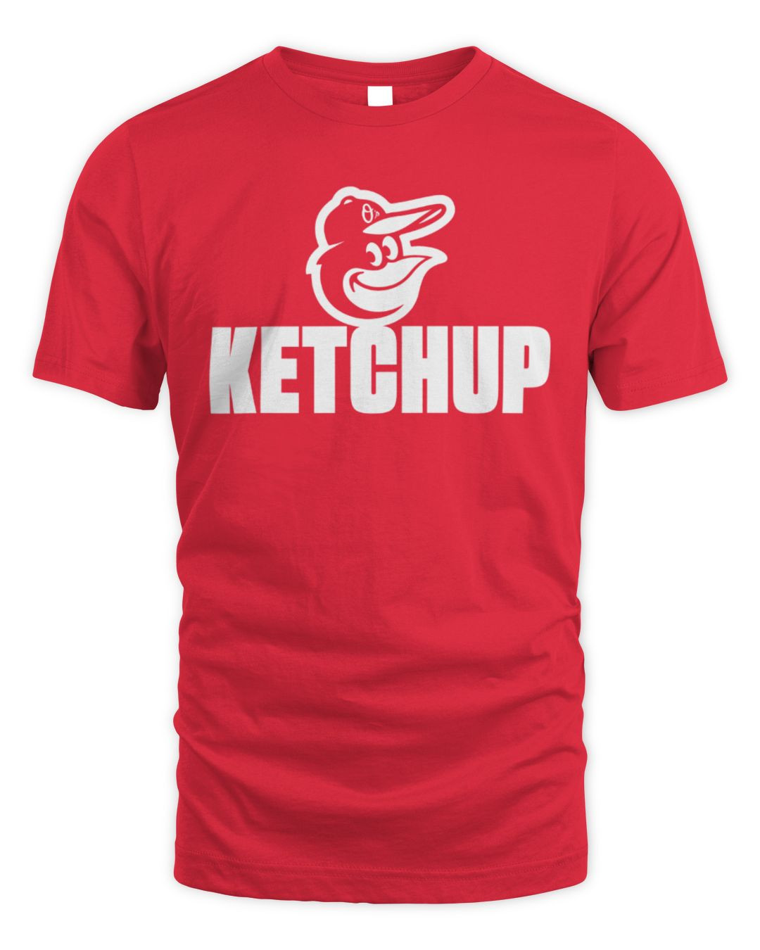 Official Baltimore Orioles Hot Dog Race Ketchup Shirt Red