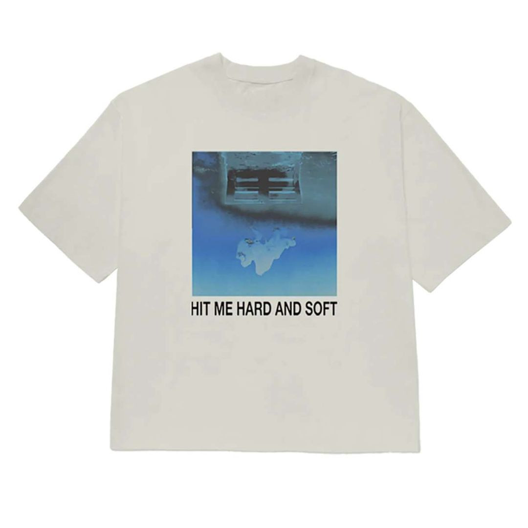 Billie Eilish Merch Hit Me Hard And Soft White Cover Tee