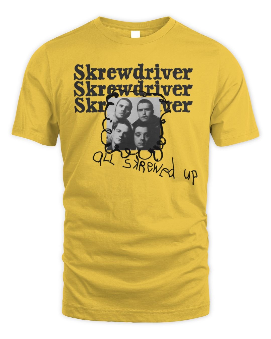 New Screwdriver Band Merch All Skrewed Up Shirt