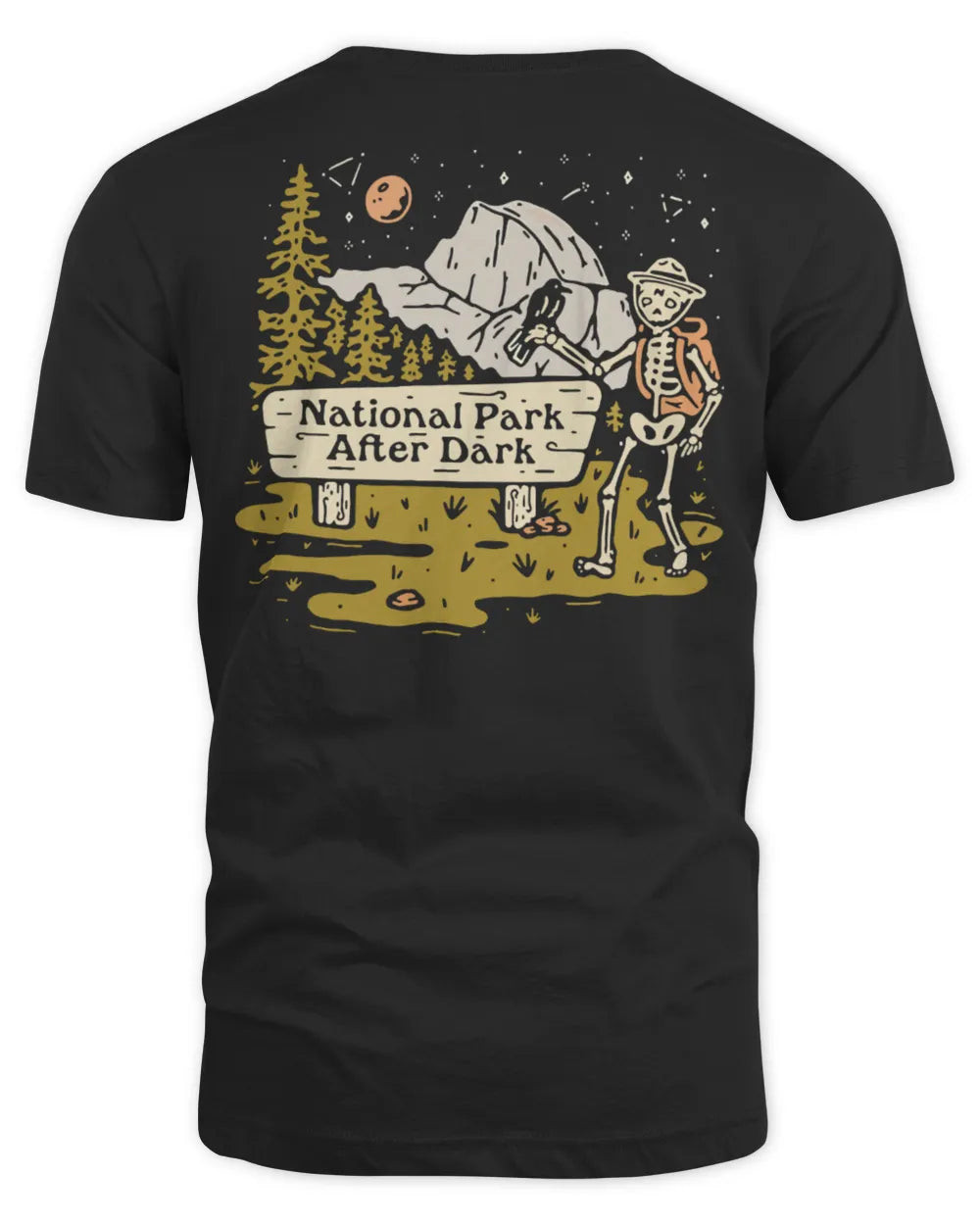 New National Park After Dark Merch Skeleton Shirt